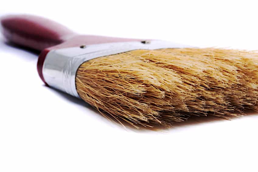 Clean Paint Brush Bristles