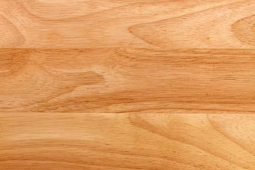 Close-Up View of Rubberwood Plank