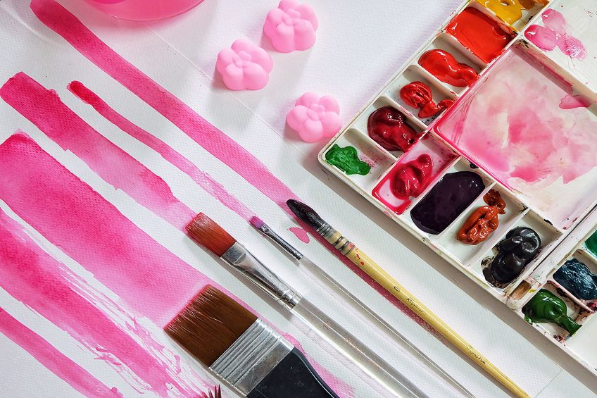 Mixing Pink when Painting