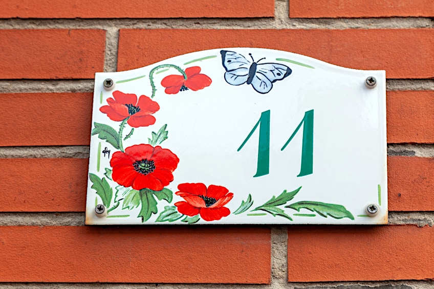 Painted Address Plaque Project