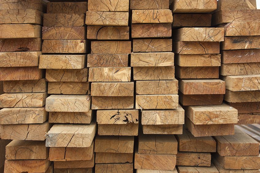 Wood is Pressure Treated in Bulk